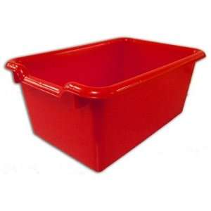 Red   Tote Bin w/Scoop Front Toys & Games