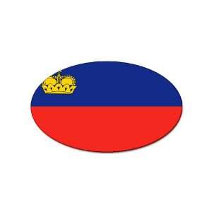  Liechtenstein Flag Oval Magnet