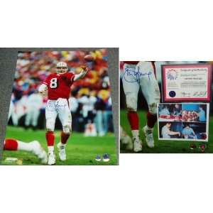  Steve Young Signed 49ers Throwing 16x20