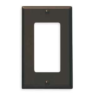 LEVITON 80401 Plate,Wall,1 Gang,Brown