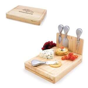  Denver Broncos Asiago Cutting Board with 4 Piece Toolset 