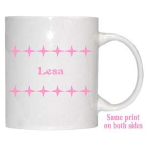  Personalized Name Gift   Lesa Mug 