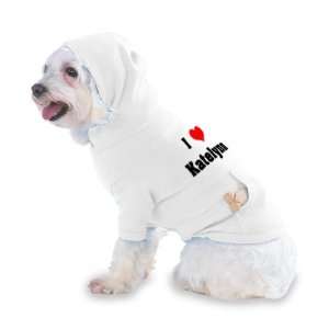  I Love/Heart Katelynn Hooded T Shirt for Dog or Cat X 