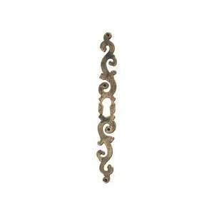  KEYHOLE PLATE 176MM RIGHT/OXIDIZED BRASS