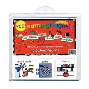  Pcs Learning Magnets 45 School Words Toys & Games