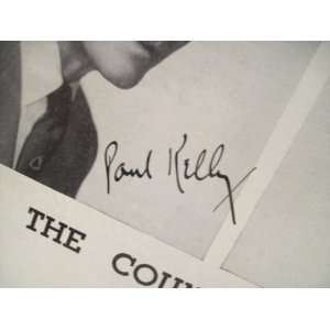  Kelly, Paul Uta Hagen Playbill Signed Autograph The Country 