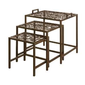  Hand Crafted Tiered Iron Planter Stand/Occasional Table 