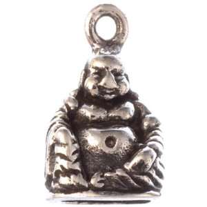Laughing Buddha Pendant   Sterling Silver