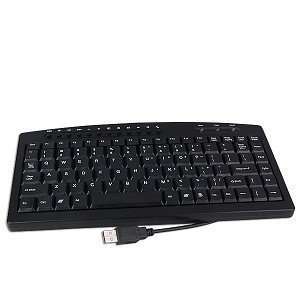  USB 87 Key Mini Keyboard (Black) Electronics