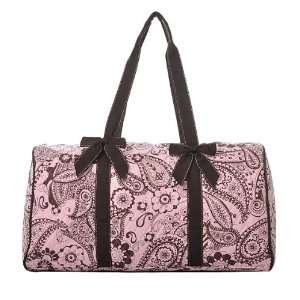  Quilted Paisley Floral Large Duffle Bag Baby