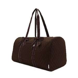 Large Quilted Duffle Bag   Brown (21x12x11) Everything 