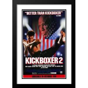  Kickboxer 2 20x26 Framed and Double Matted Movie Poster 