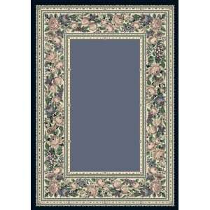  English Floral Rug   Lapis (54x78 Oval) Furniture 