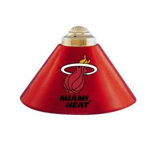  NBA Miami Heat Three Shade Metal Swags Billiard Table Lamp 