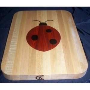  Cutting Board Inlaid with Ladybug
