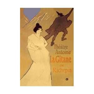 La Gitane de Richepin Theatre Antoine 12x18 Giclee on canvas