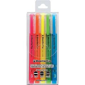  Kokuyo Beetle Tip 3way Highlighter Pen   5 Color Set 