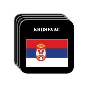 Serbia   KRUSEVAC Set of 4 Mini Mousepad Coasters