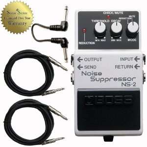  Boss NS 2 Noise Suppressor Pedal With Cables Electronics