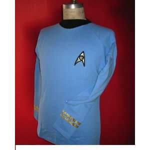  Star Trek Tos Classic Spock Costume Blue  Super Deluxe 