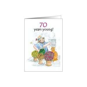  70th Birthday Card for a Man   Jolly Gardener Card Toys & Games