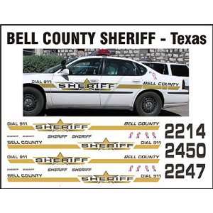  BILL BOZO BELL COUNTY TEXAS SHERIFF POLICE DECALS