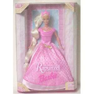  Barbie Rapunzel Pink Gown with Gold Glitter Pink Crown 