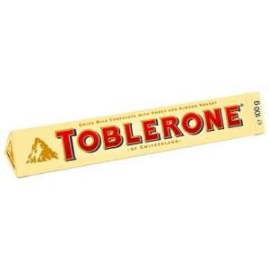 Swiss Milk Chocalate with Honey and Almond Nougat   Toblerone, 6 Pack