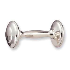  Sterling Silver Dumbbell Rattle Jewelry