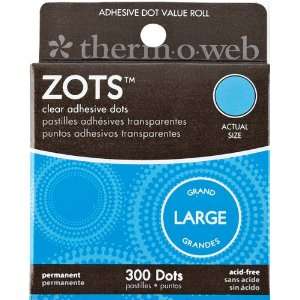  Zots Clear Adhesive Dots Large 1/2X1/64 Thick 30