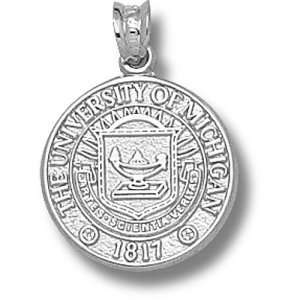  University of Michigan Seal Pendant (Silver) Sports 