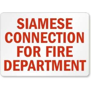  Siamese Connection For Fire Department Laminated Vinyl 