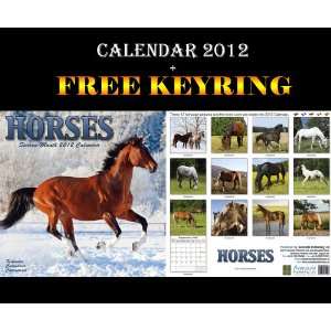  Horses Calendar 2012 + Free Keyring AVONSIDE Books