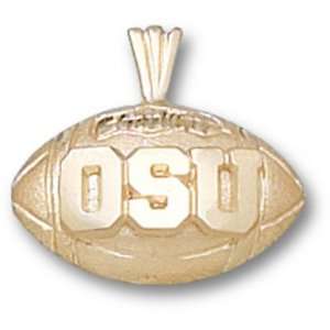 Ohio State Buckeyes OSU Football Pendant   10KT Gold Jewelry  