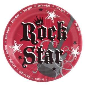  Rock Star Dinner Plates (8) Party Supplies Toys & Games