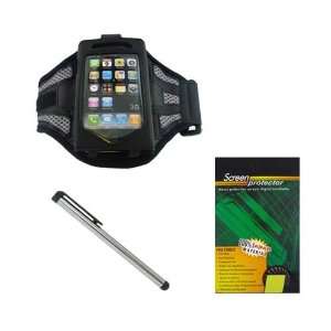   Screen Guard Protector + Gray Mesh Sports Armband for Apple? iPhone