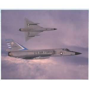  Two USAF F 106 Fighter Jet   Photography Poster   16 x 20 