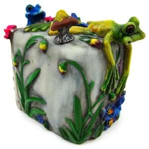  Cute Playful Tree Frog Puzzle Box Trinket Stash
