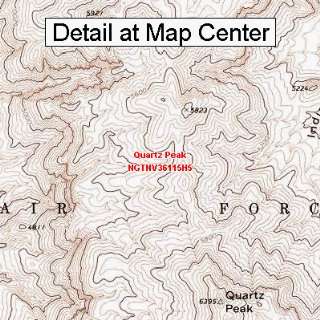   Topographic Quadrangle Map   Quartz Peak, Nevada (Folded/Waterproof