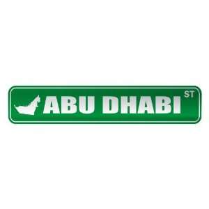   ABU DHABI ST  STREET SIGN CITY UNITED ARAB EMIRATES 