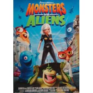  Monsters vs. Aliens Movie Poster 26 X 40 (Approx 