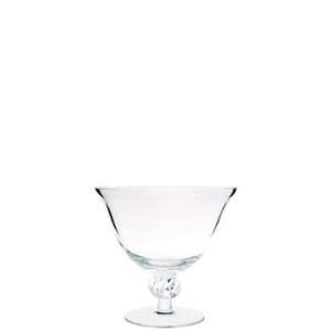 Vietri Shell Glass Small Footed Bowl 