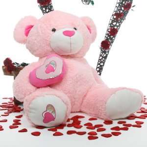   Pie Big Love Large Jumbo Pink Huggable Teddy Bear 47in Toys & Games