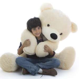   Cuddles Soft and Huggable Jumbo Cream Teddy Bear 55in Toys & Games