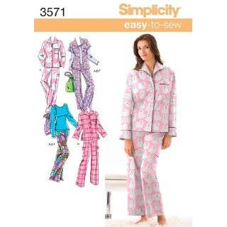 Simplicity Sewing Pattern 3971 Plus Size Sleepwear, BB (XL XXL XXXL 