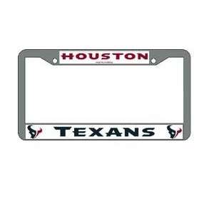  Houston Texans NFL Chrome License Plate Frame Sports 