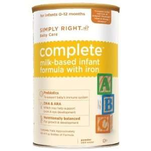  Simply Right Complete Infant Formula   48oz Can 