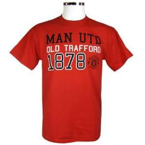 Manchester United FC. Mens Red T Shirt   XXLarge  Sports 