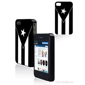  Puerto Rico Flag B&W   iPhone 4 iPhone 4s Hard Shell Case 