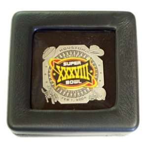 Super Bowl 38 Oversized Double Collector Pin   Limited 